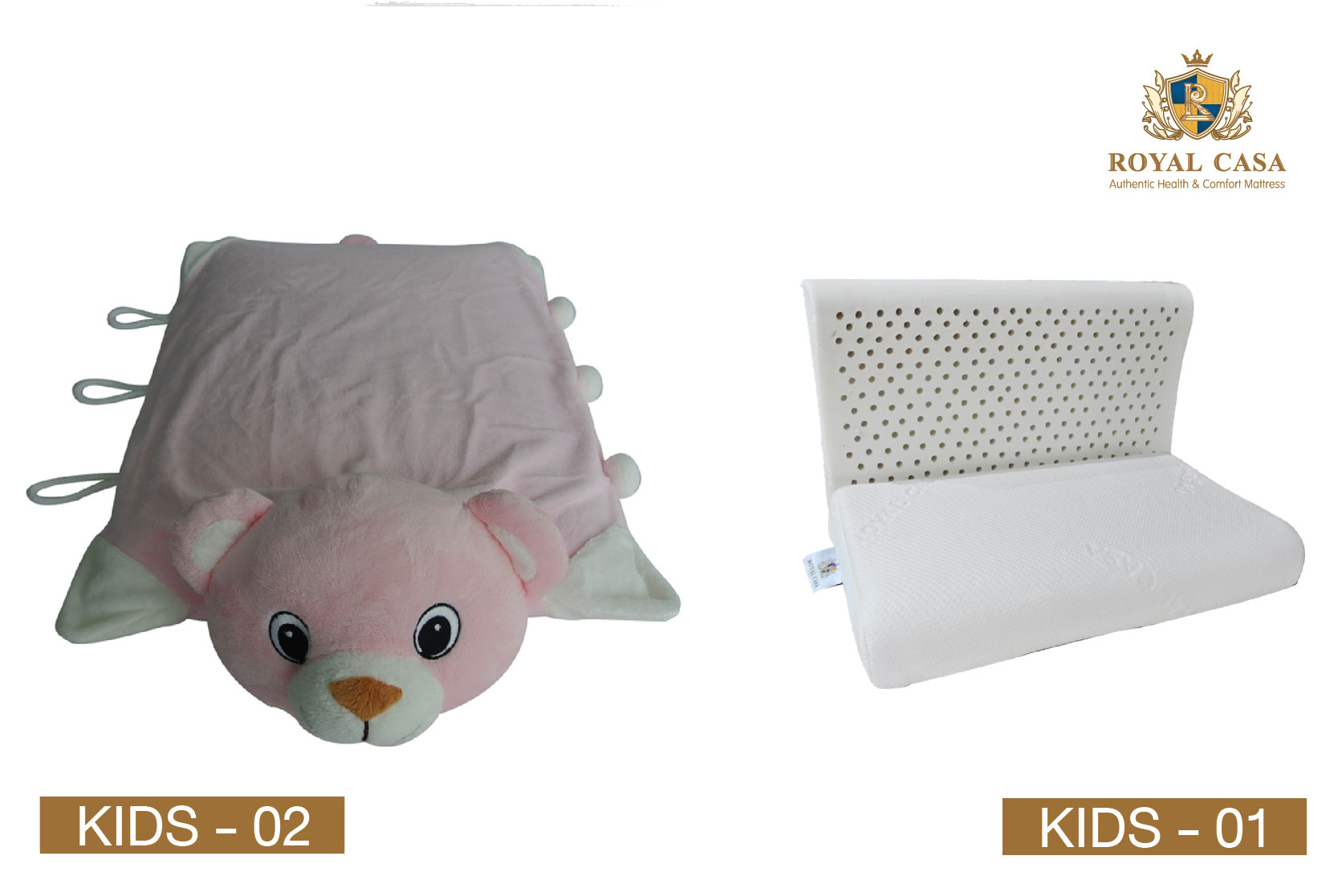 หมอนยางพารา หมอนสำหรับเด็ก หมอนรูปทรงหมีสีชมพูน่ารัก ป้องกันไรฝุ่น ป้องกันเชื้อรา ป้องกันแบคทีเรีย ป้องกันเชื้อโรค