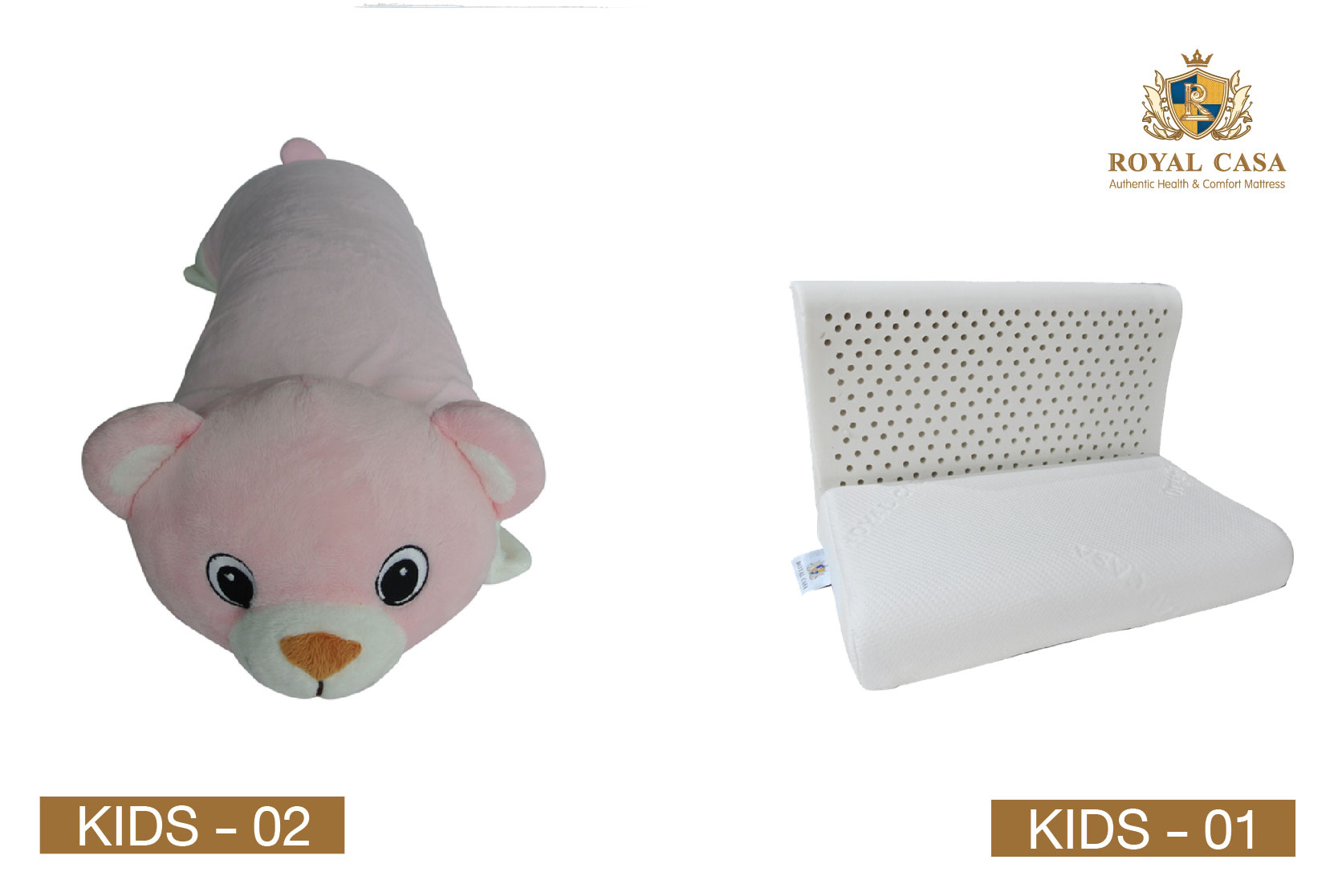 หมอนยางพารา หมอนสำหรับเด็ก หมอนรูปทรงหมีสีชมพูน่ารัก ป้องกันไรฝุ่น ป้องกันเชื้อรา ป้องกันแบคทีเรีย ป้องกันเชื้อโรค
