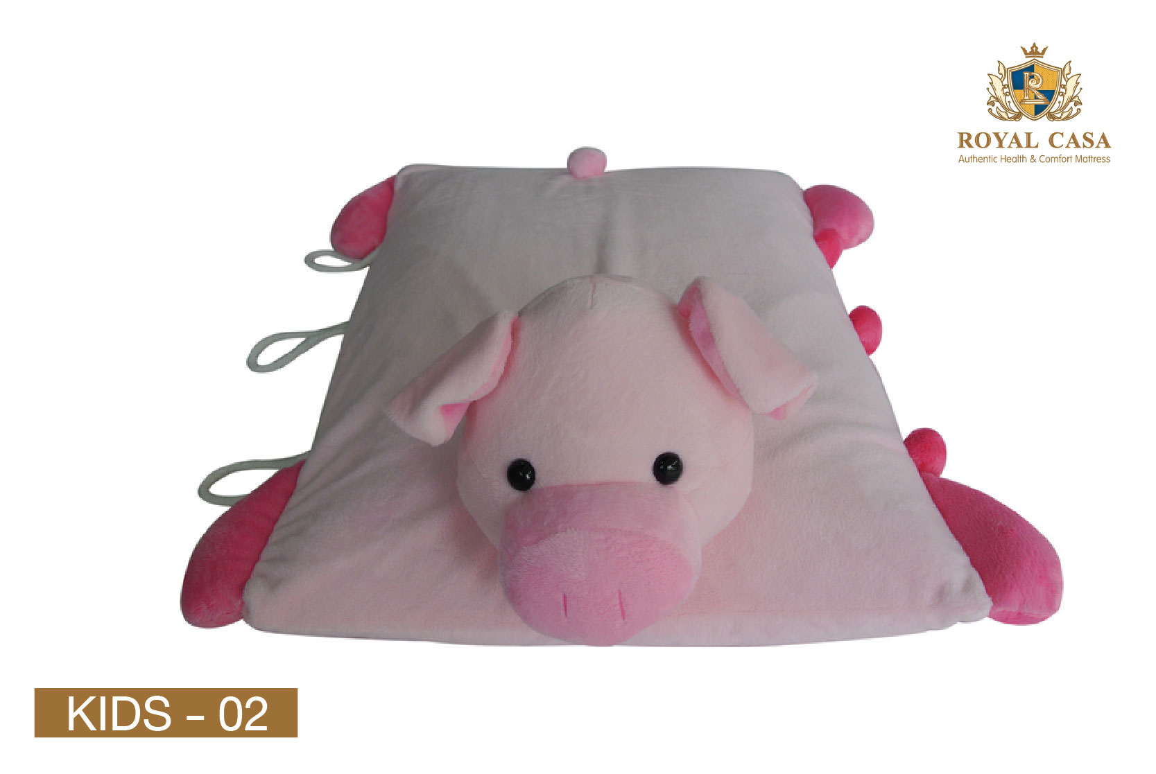 หมอนยางพารา หมอนสำหรับเด็ก หมอนรูปทรงหมูน้อยสีชมพูน่ารัก ป้องกันไรฝุ่น ป้องกันเชื้อรา ป้องกันแบคทีเรีย ป้องกันเชื้อโรค