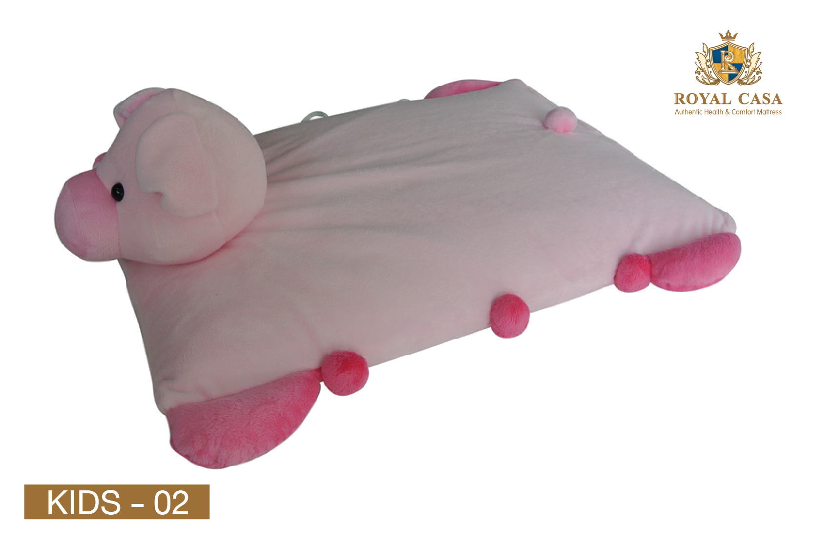 หมอนยางพารา หมอนสำหรับเด็ก หมอนรูปทรงหมูน้อยสีชมพูน่ารัก ป้องกันไรฝุ่น ป้องกันเชื้อรา ป้องกันแบคทีเรีย ป้องกันเชื้อโรค